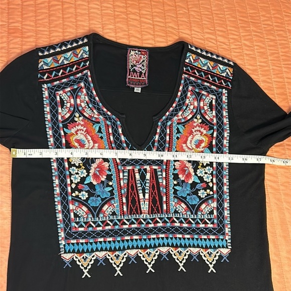 JOHNNY WAS LA MINA EMBROIDERED TOP size XS - Picture 8 of 13